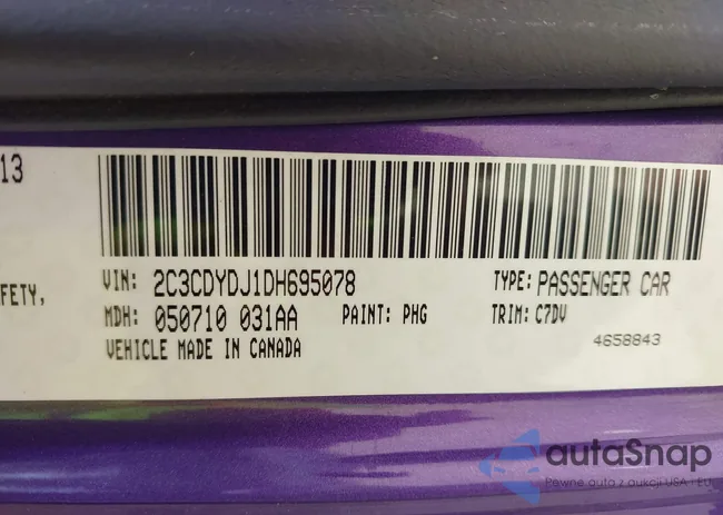 2C3CDYDJ1DH695078: 43180890