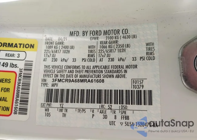 3FMCR9A68MRA61608: 43181998