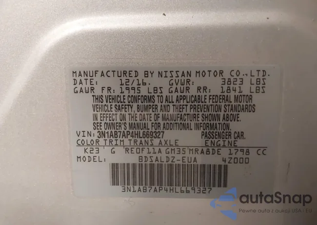 3N1AB7AP4HL669327: 43182022