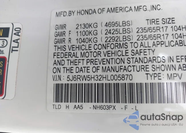 5J6RW5H32HL005870: 43182185