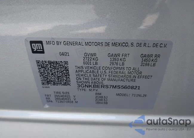 3GNKBERS7MS560821: 43182233