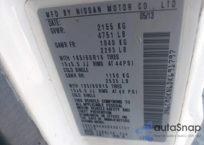 3N6CM0KN6DK691797: 43182255