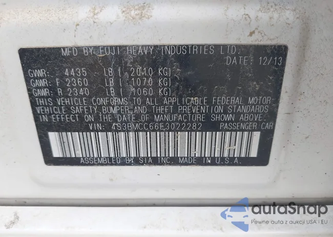 4S3BMCC66E3022282: 43182288