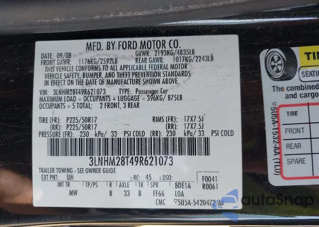 3LNHM28T49R621073: 43182394