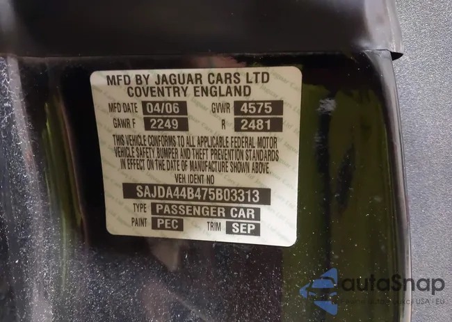 SAJDA44B475B03313: 43182411