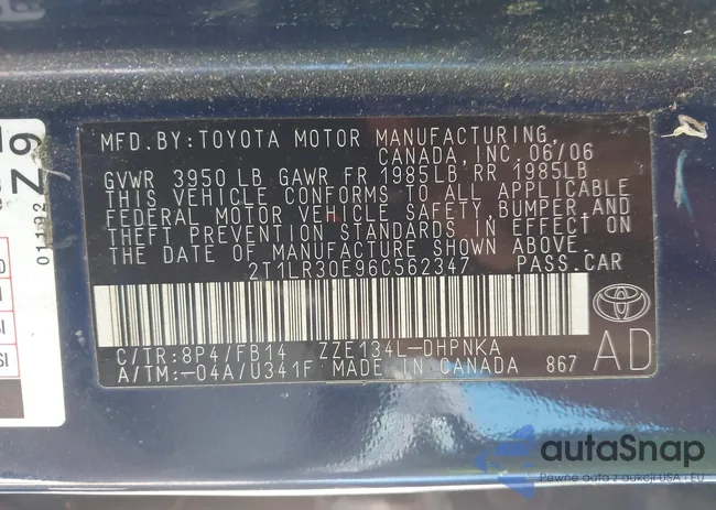 2T1LR30E96C562347: 43182492