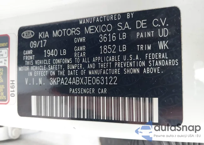 3KPA24ABXJE063122: 43181789