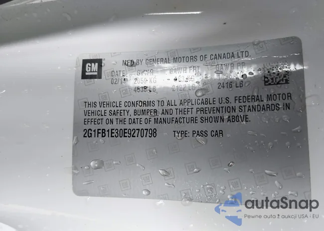 2G1FB1E30E9270798: 43181845