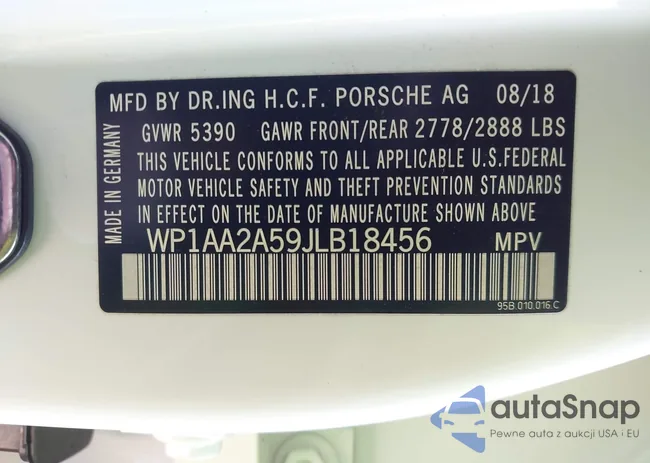 WP1AA2A59JLB18456: 43181878