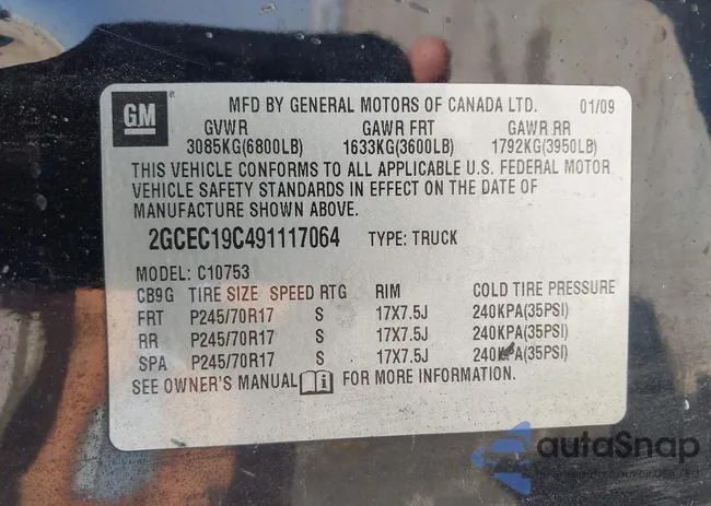 2GCEC19C491117064: 43181904