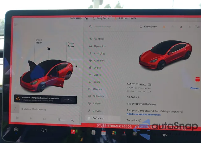 5YJ3E1EB8MF074403: 43181909