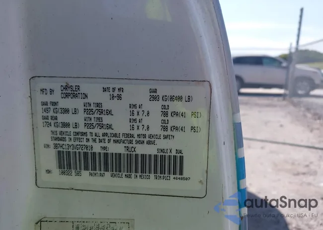 3B7HC13Y3VG727010: 43183008