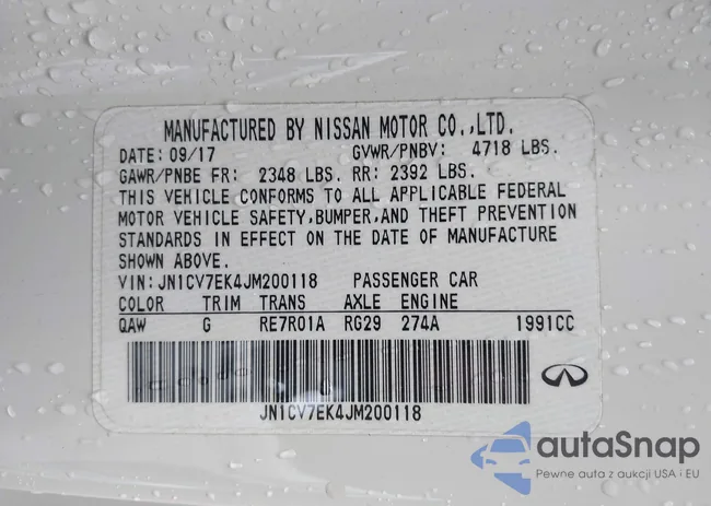 JN1CV7EK4JM200118: 43183025