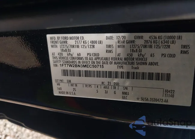 1FT7W2BN3MEC50715: 43183031