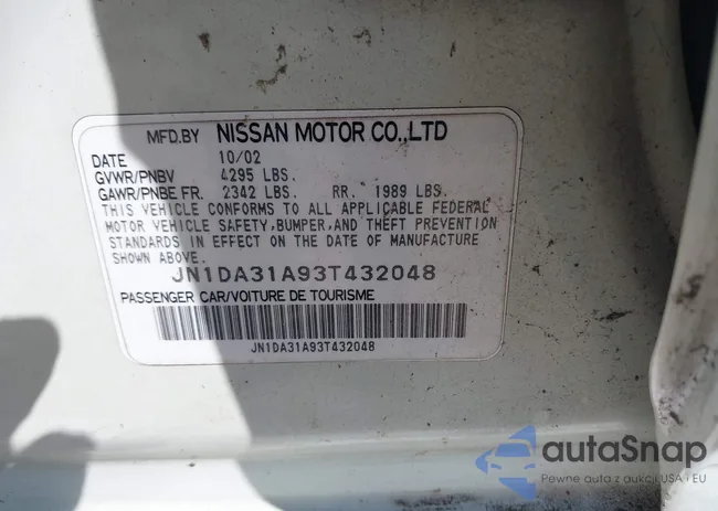 JN1DA31A93T432048: 43183042