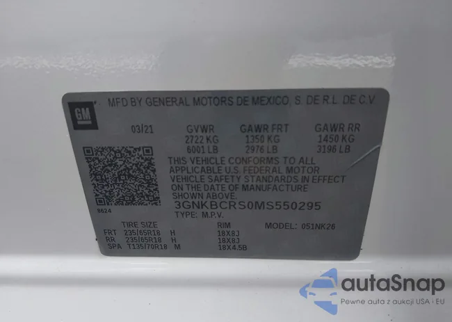 3GNKBCRS0MS550295: 43183053