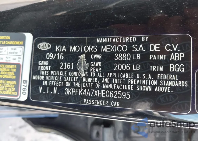 3KPFK4A7XHE062595: 43183077