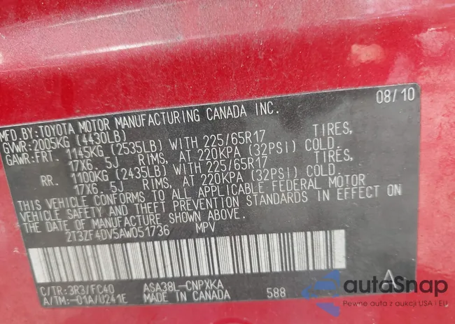 2T3ZF4DV5AW051736: 43183131