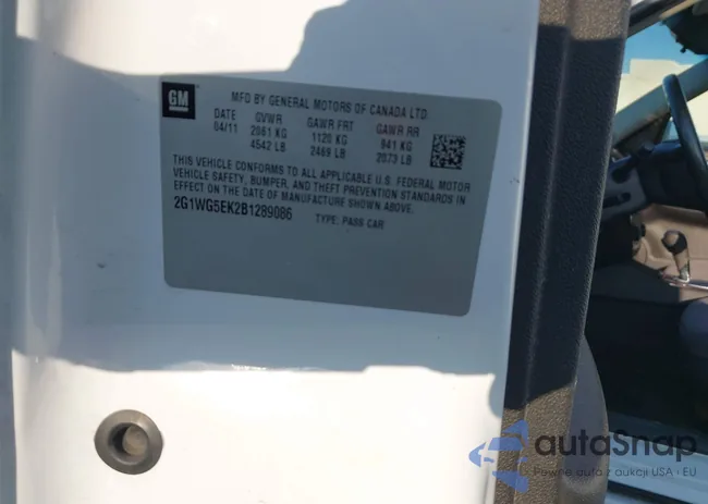 2G1WG5EK2B1289086: 43183196