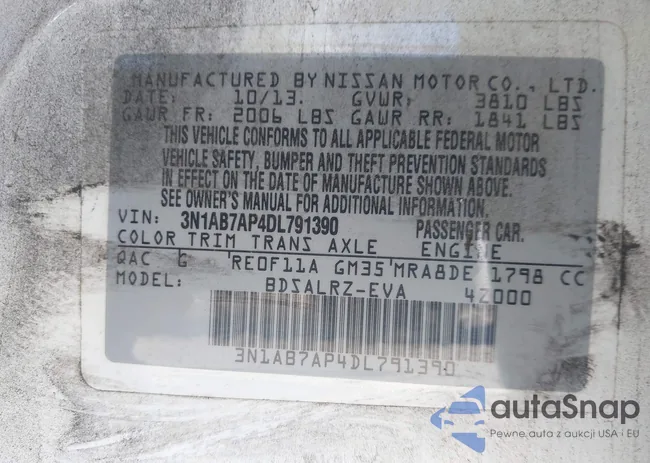 3N1AB7AP4DL791390: 43183262