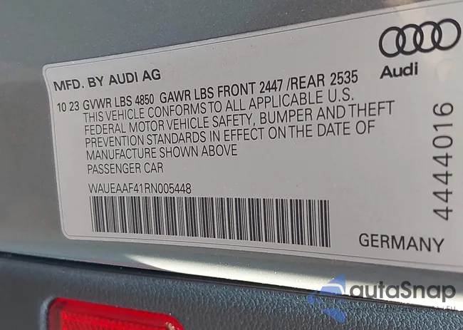 WAUEAAF41RN005448: 43183301