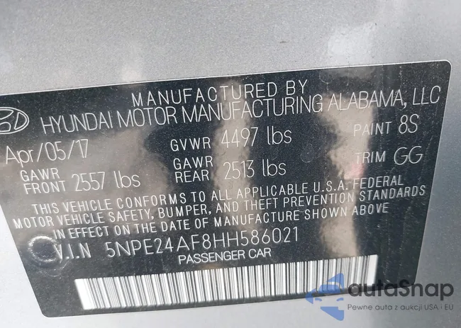 5NPE24AF8HH586021: 43183335