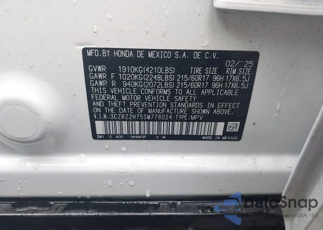 3CZRZ2H75SM778024: 43183346