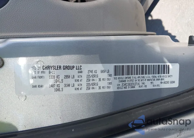 2C4RC1BG3CR127141: 43183349