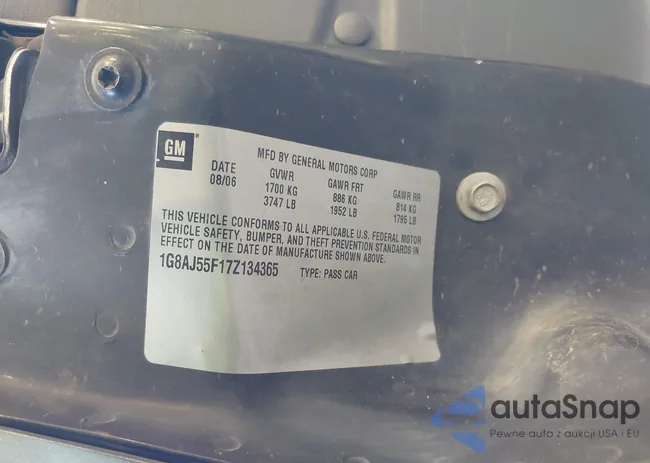 1G8AJ55F17Z134365: 43183446
