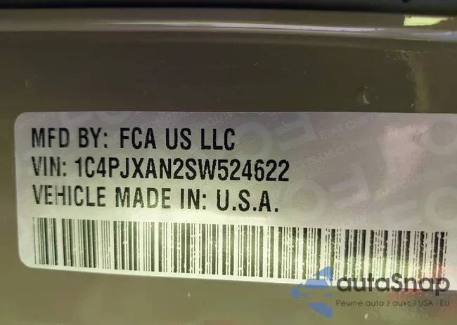 1C4PJXAN2SW524622: 43183515