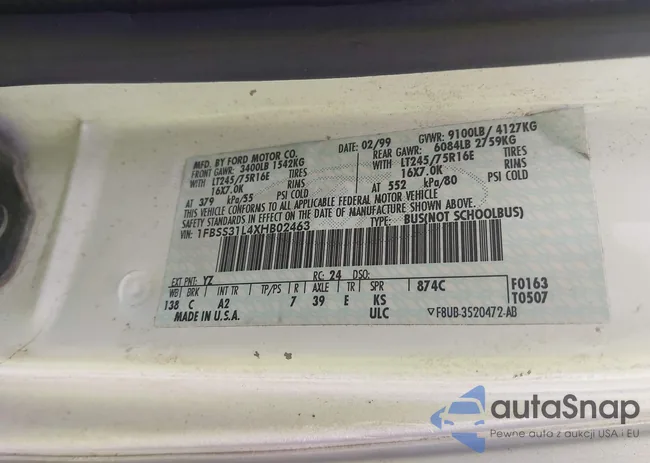 1FBSS31L4XHB02463: 43183991