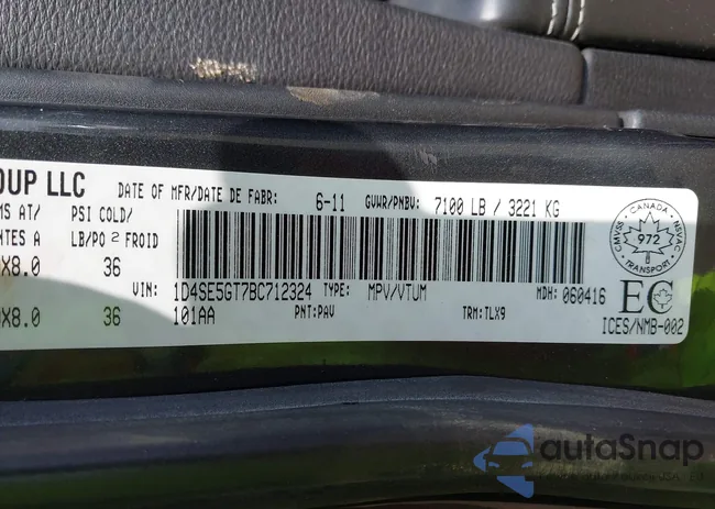 1D4SE5GT7BC712324: 43184011