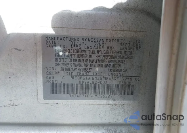 3N1AB7AP1HY255327: 43184318