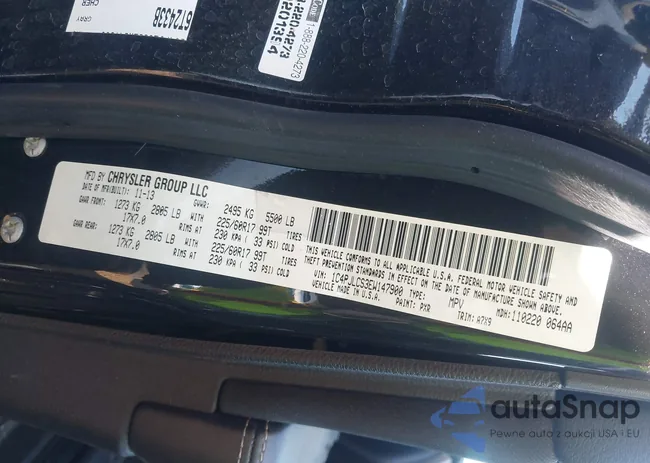 1C4PJLCS3EW147900: 43184325