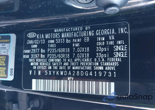 5XYKWDA28DG419731: 43184395