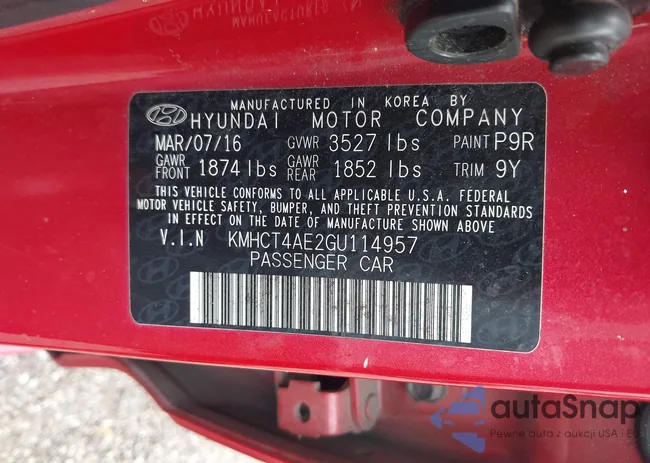 KMHCT4AE2GU114957: 43184427