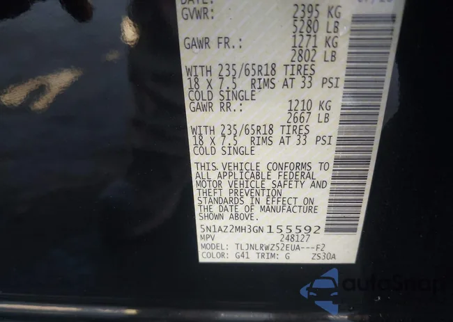 5N1AZ2MH3GN155592: 43183608