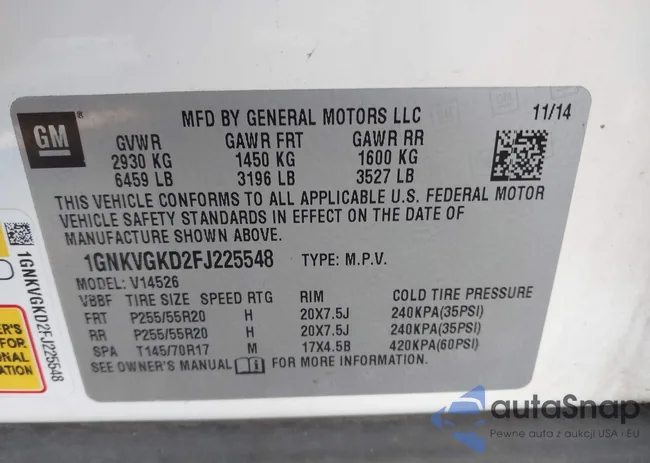 1GNKVGKD2FJ225548: 43183653