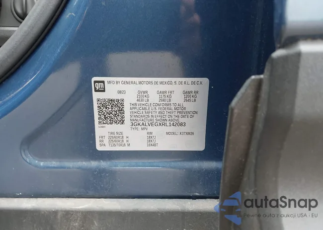 3GKALVEGXRL142083: 43184992