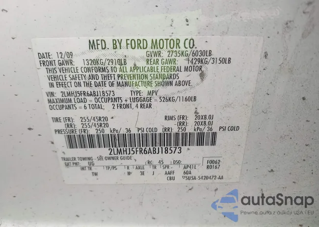 2LMHJ5FR6ABJ18573: 43185071