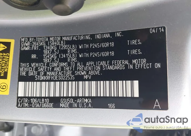 5TDKKRFH3ES022535: 43185089