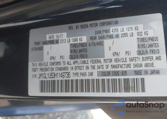 JM1GL1U53H1149736: 43185111