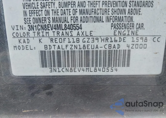 3N1CN8EV4ML840554: 43185304