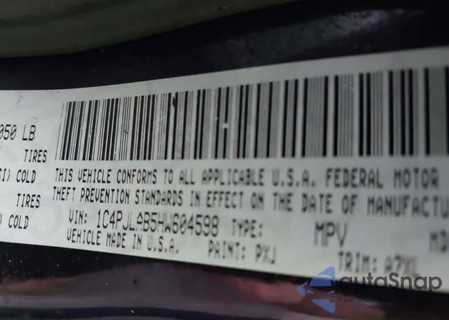 1C4PJLAB5HW604598: 43185466