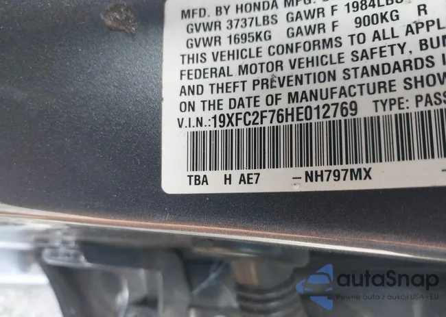 19XFC2F76HE012769: 43185563