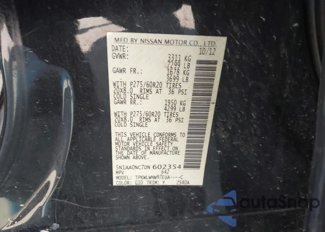 5N1AA0NC7DN602354: 43184717