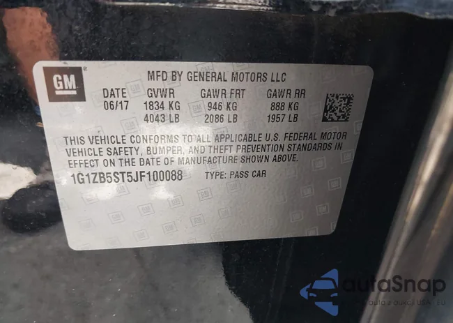 1G1ZB5ST5JF100088: 43184896