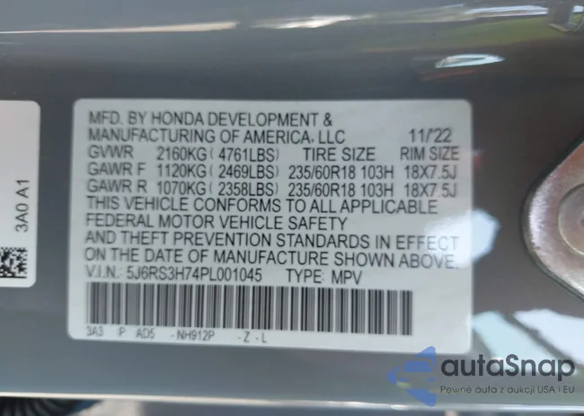 5J6RS3H74PL001045: 43186128