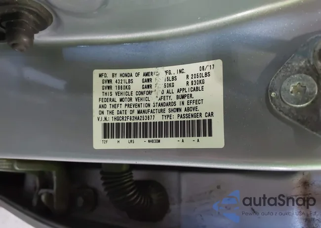 1HGCR2F82HA253677: 43186248