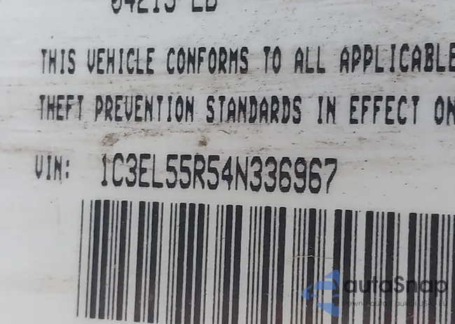 1C3EL55R54N336967: 43186283